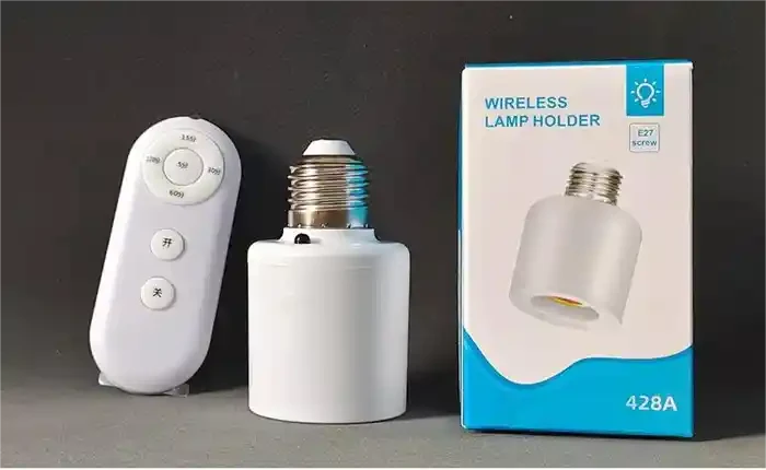 E27 Smart Timer Lamp Holder – রিমোট কন্ট্রোল সহ সহজ ইনস্টলেশন