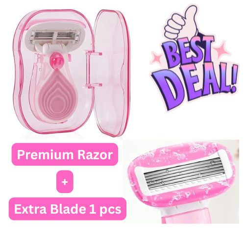 Mini Women’s Travel Razor + 1 pcs Blade Combo